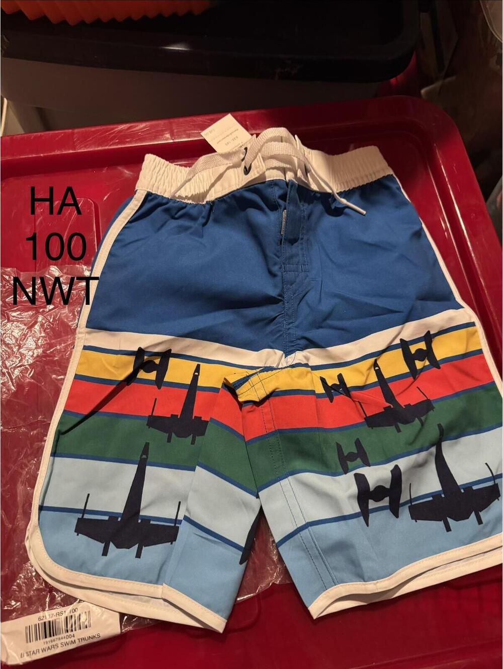 Hanna andersson Blue Star Wars Themed Swim Trunks